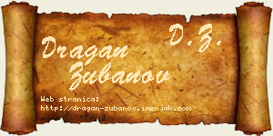 Dragan Zubanov vizit kartica
